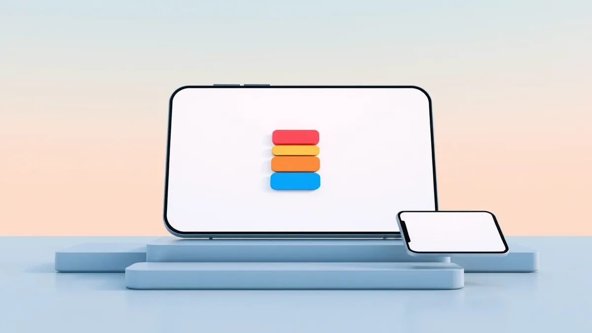 Illustration: A sleek smartphone displays a single, unified interface with abstract geometric shapes representing merged services.