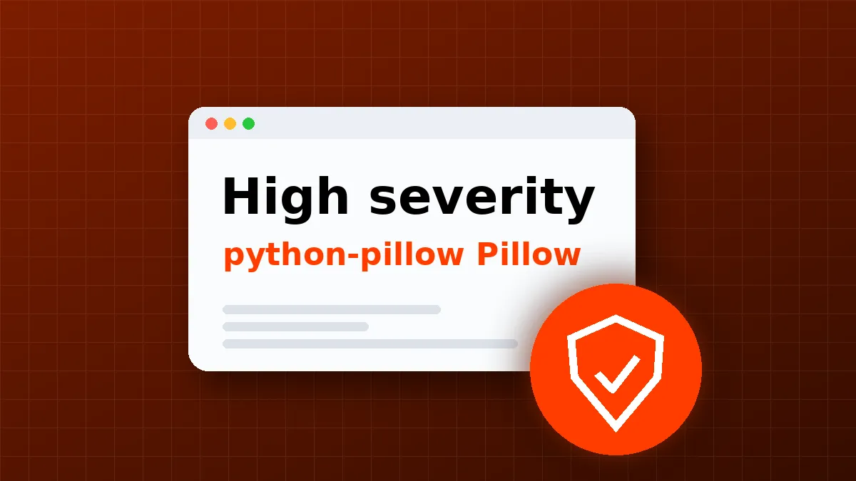 High-Severity Flaw in python-pillow Pillow Tracked as CVE-2026-112392