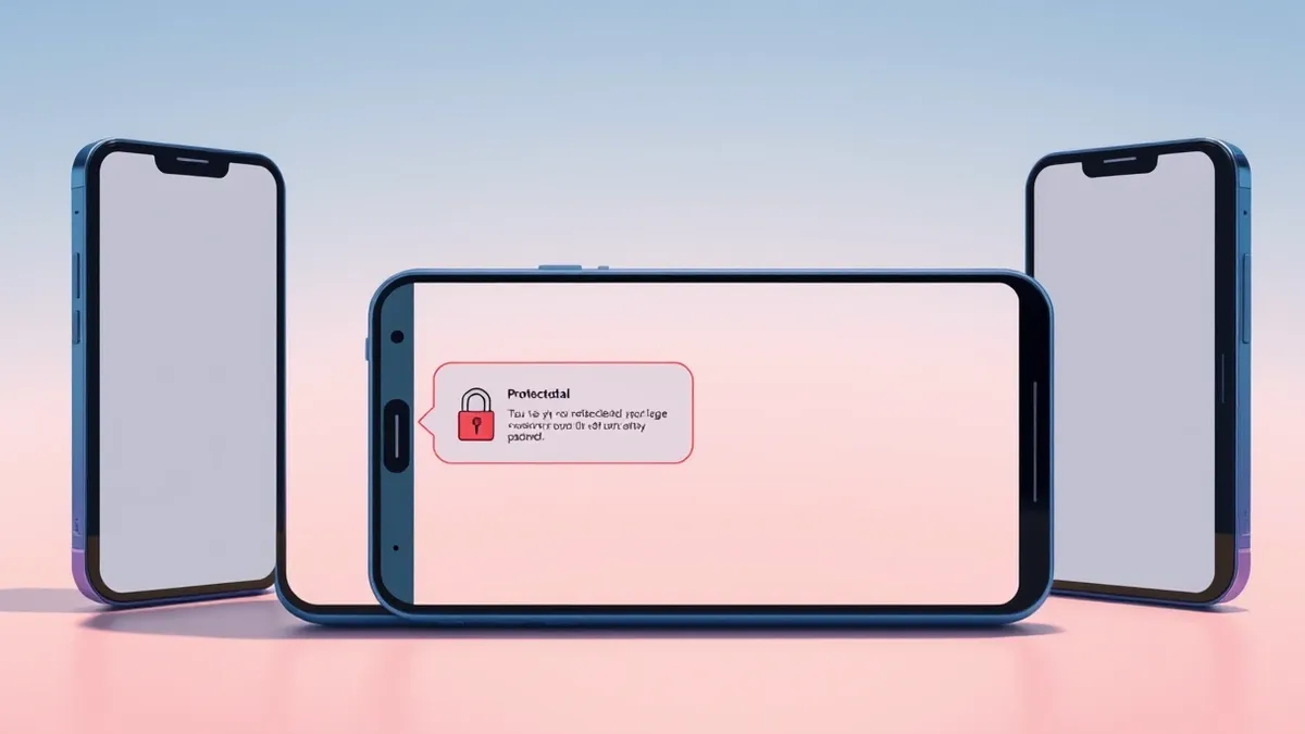 Illustration: A smartphone screen displays a chat interface with one conversation bubble enclosed in a distinct, shaded container.