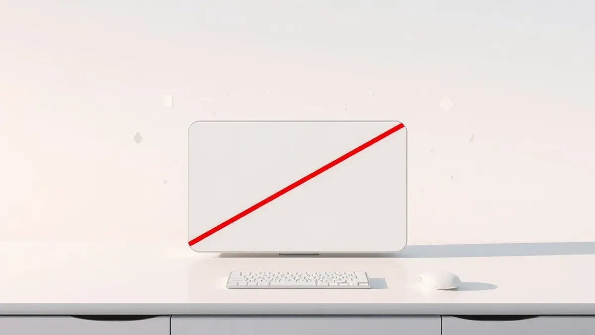 Illustration: A sleek white rectangular device sits on a clean desk.