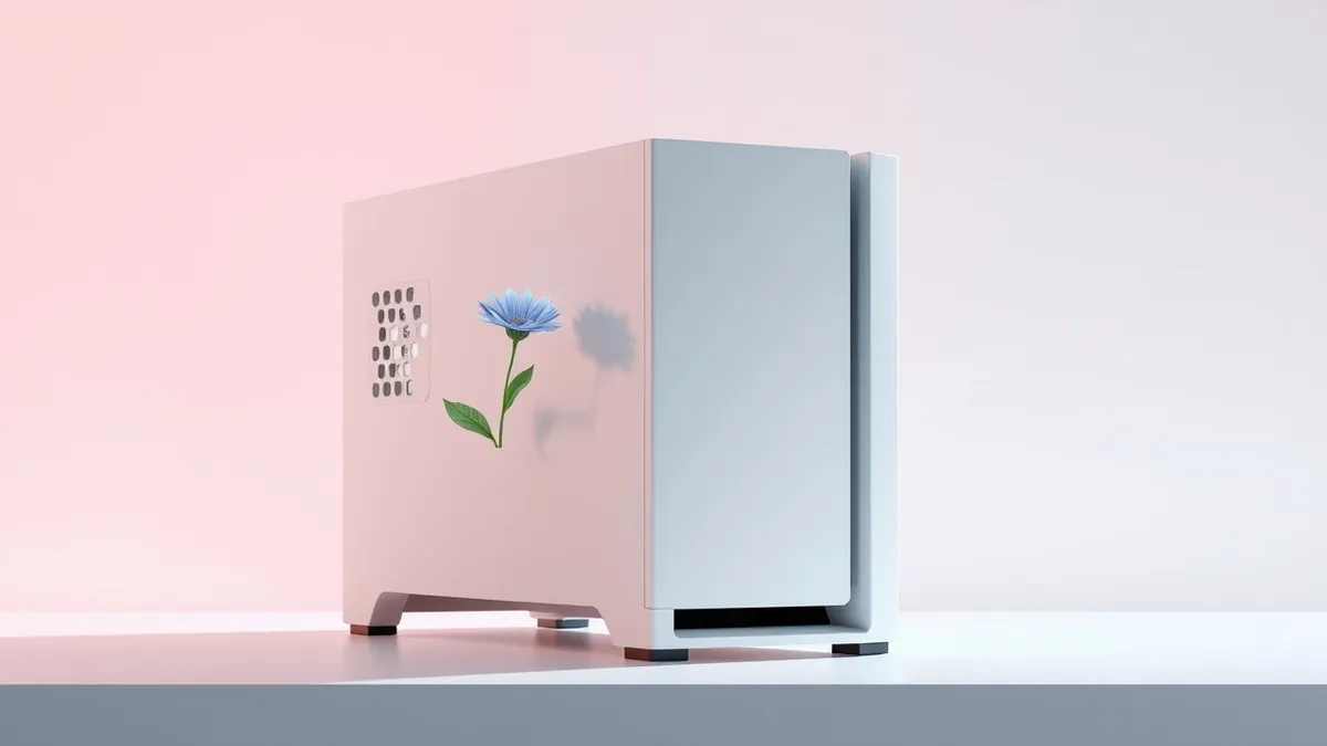 Illustration: A sleek, minimalist white server unit sits on a clean desk surface.