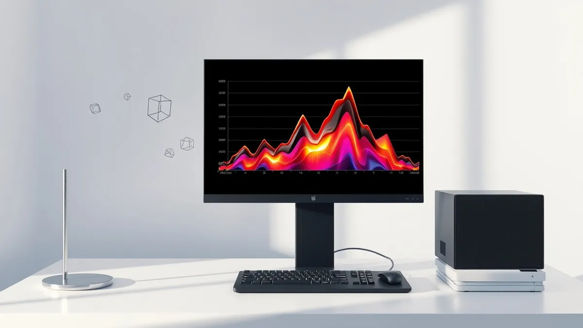 Illustration: A sleek black terminal unit sits on a clean white desk.