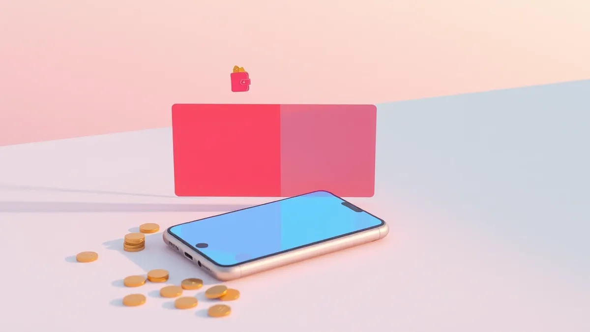 Illustration: A generic smartphone rests on a clean white surface, its blank screen reflecting a faint blue glow.