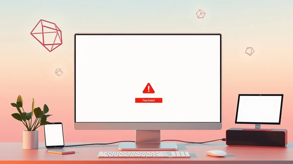 Illustration: A blank computer monitor displays a generic online shopping checkout page.
